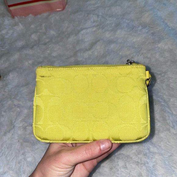 Yellow Coach Wristlet - Picture 2 of 3